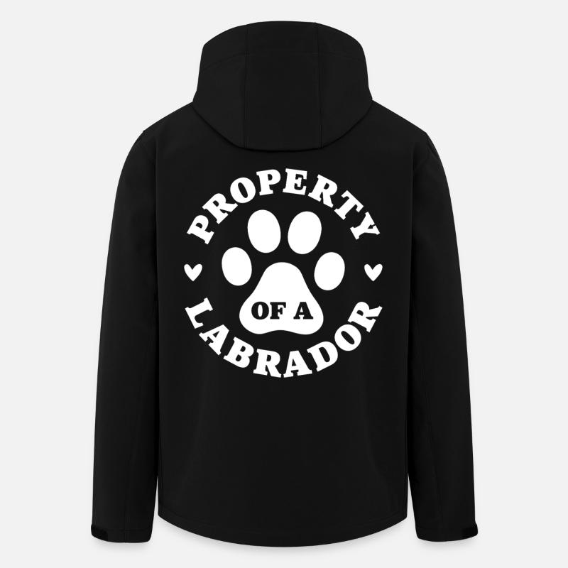 Propriété d’un Labrador - Veste softshell homme en polyester recyclé Stanley/Stella - noir