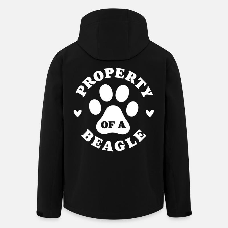 Eigentum eines Beagle - Recycelte Männer Softshell-Jacke von Stanley/Stella - Schwarz