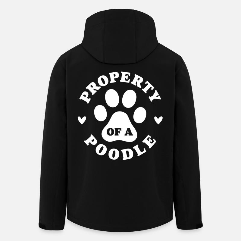 Propriété d’un caniche - Veste softshell homme en polyester recyclé Stanley/Stella - noir
