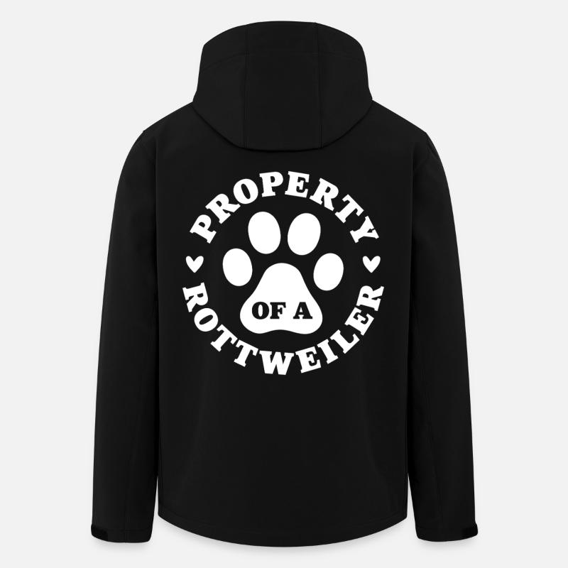 Eigentum eines Rottweilers - Recycelte Männer Softshell-Jacke von Stanley/Stella - Schwarz