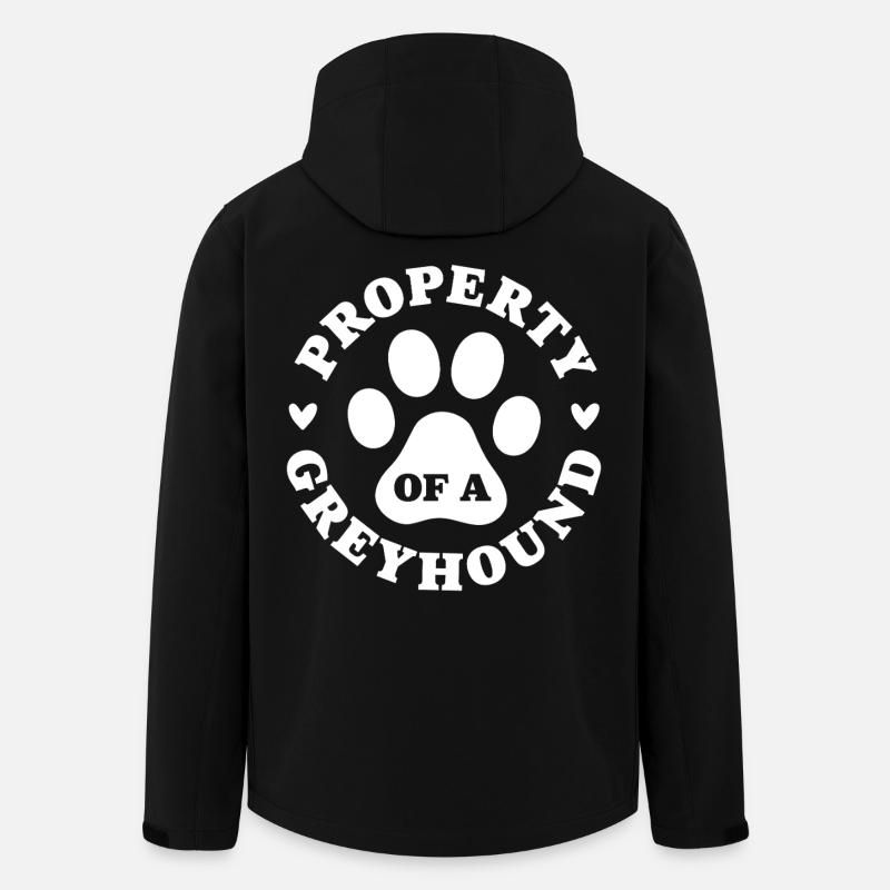 Propriété d’un lévrier - Veste softshell homme en polyester recyclé Stanley/Stella - noir