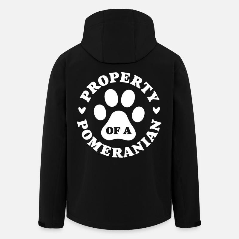 Eigentum eines Zwergspitzs - Recycelte Männer Softshell-Jacke von Stanley/Stella - Schwarz