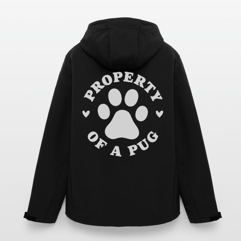 Eigentum eines Mops Recycelte Männer Softshell-Jacke von Stanley/Stella