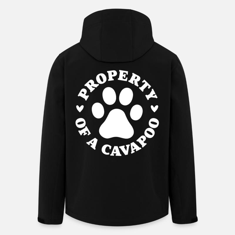 Eigentum eines Cavapoo - Recycelte Männer Softshell-Jacke von Stanley/Stella - Schwarz