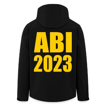 Abi 2023 - Recycelte Männer Softshell-Jacke von Stanley/Stella - Schwarz - Hinten - AI Model Male 185 light (185cm)