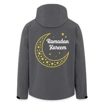 Ramadan Kareem - Men’s Recycled Softshell Jacket by Stanley/Stella - anthracite - Back - AI Model Male 185 light (185cm)