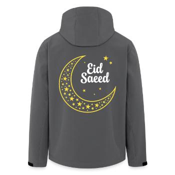 Aïd Saïd - Veste softshell homme en polyester recyclé Stanley/Stella - charbon - Dos - AI Model Male 185 light (185cm)