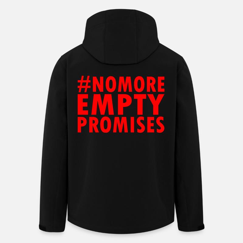 no more empty promises - Recycelte Männer Softshell-Jacke von Stanley/Stella - Schwarz