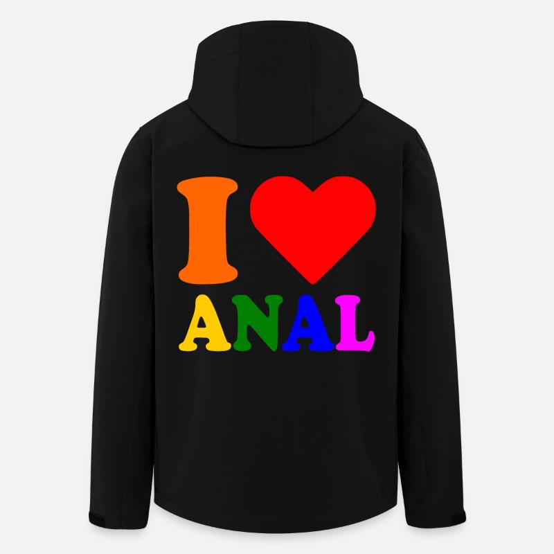 I love anal - Men’s Recycled Softshell Jacket by Stanley/Stella - black