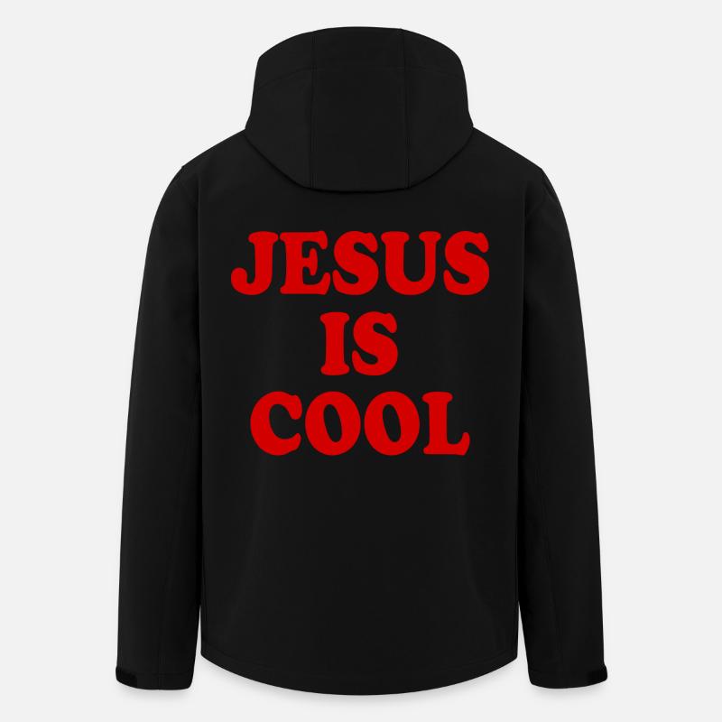 Jesus is cool - Recycelte Männer Softshell-Jacke von Stanley/Stella - Schwarz