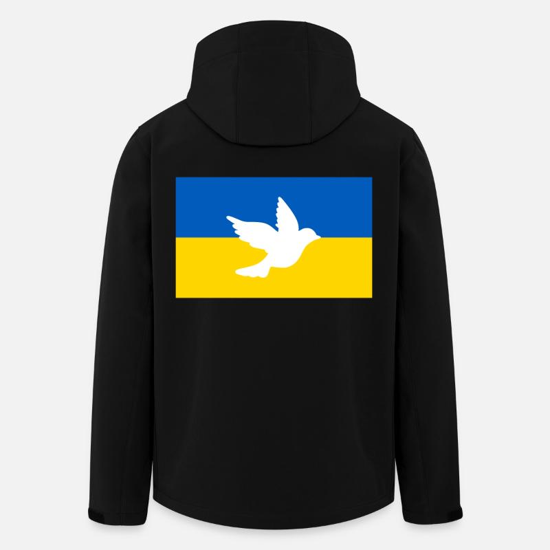 Ukraine - Men’s Recycled Softshell Jacket by Stanley/Stella - black