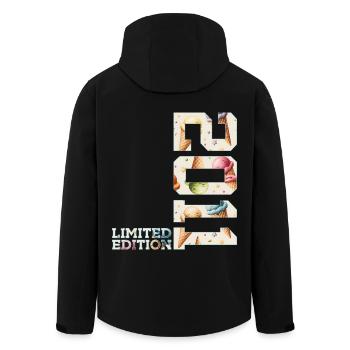 SOMMER LIMITED EDITION 2011 EIS 15. GEBURTSTAG - Men’s Recycled Softshell Jacket by Stanley/Stella - black - Back - AI Model Male 185 light (185cm)