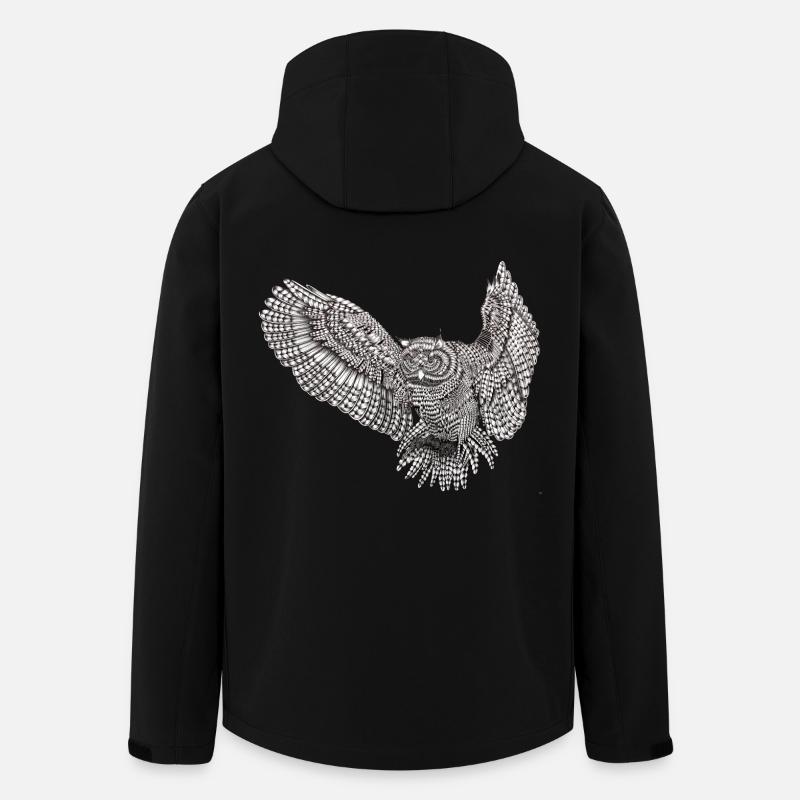 flyingowl - Veste softshell homme en polyester recyclé Stanley/Stella - noir