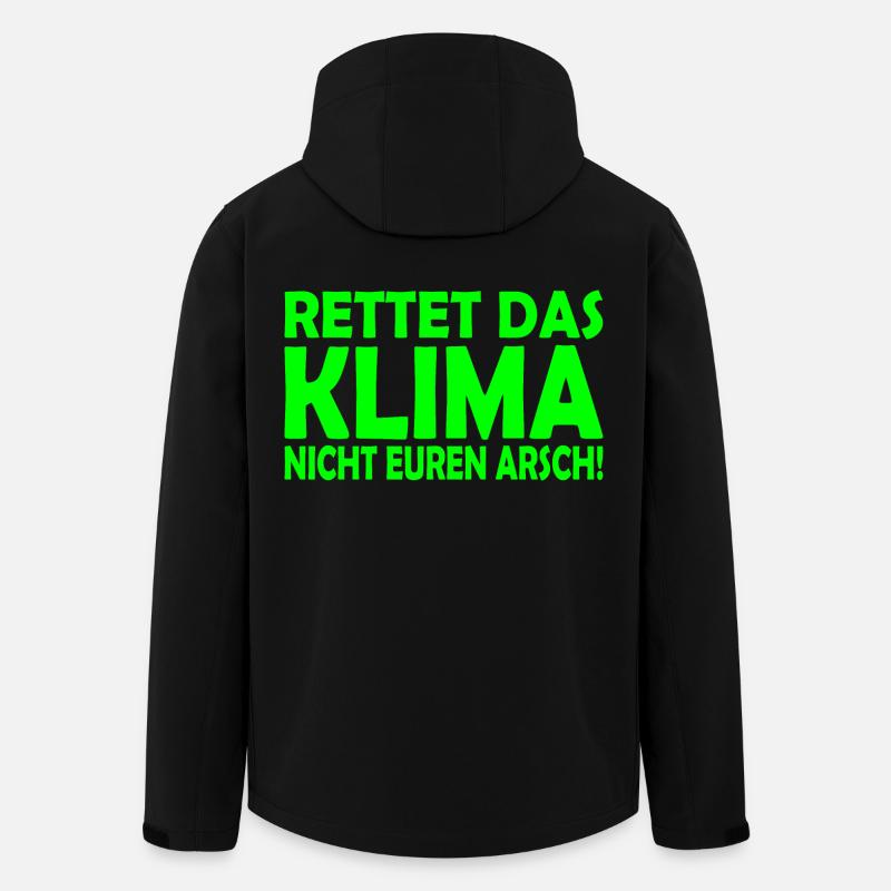 Klima retten - Recycelte Männer Softshell-Jacke von Stanley/Stella - Schwarz