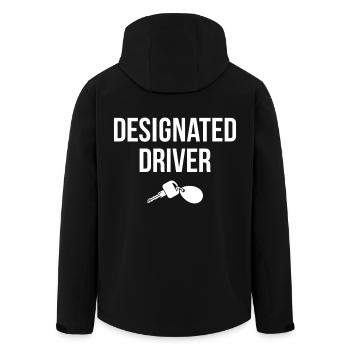 Conducteur désigné - Veste softshell homme en polyester recyclé Stanley/Stella - noir - Dos - AI Model Male 185 light (185cm)