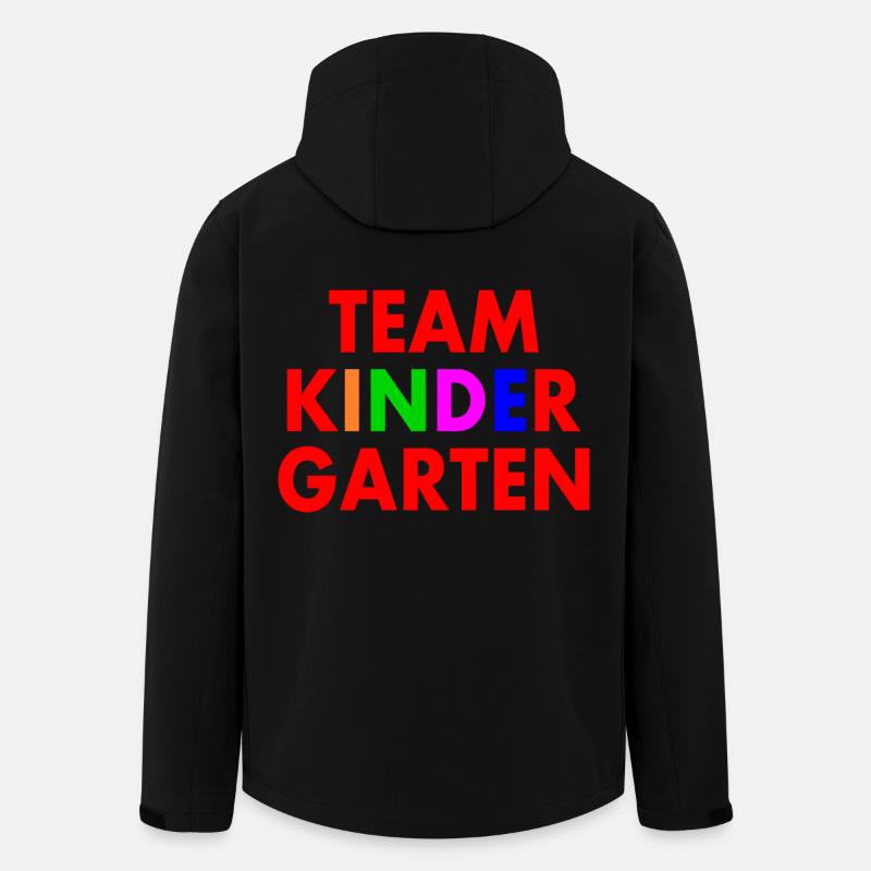 Team kindergarten - Recycelte Männer Softshell-Jacke von Stanley/Stella - Schwarz