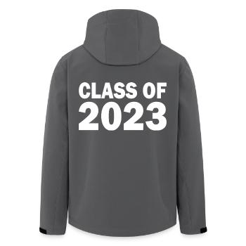 Class of 2023 - Men’s Recycled Softshell Jacket by Stanley/Stella - anthracite - Back - AI Model Male 185 light (185cm)