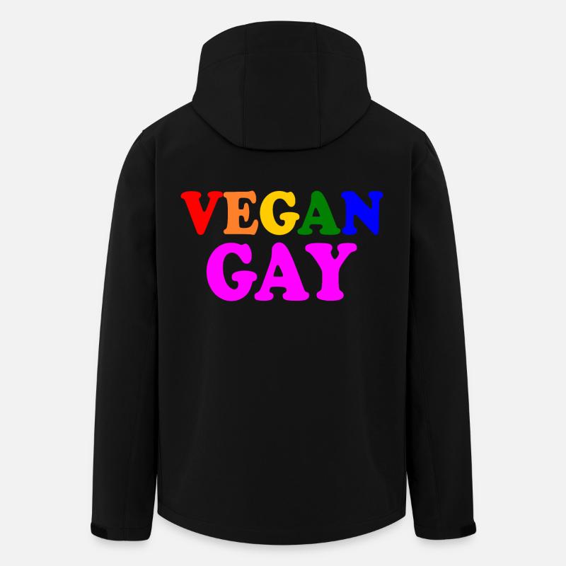 Vegan gay - Stanley/Stella herre softshelljakke i genanvendt polyester - sort