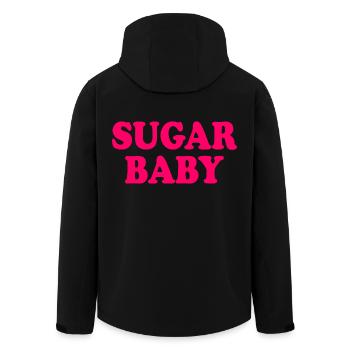 Sugar baby - Veste softshell homme en polyester recyclé Stanley/Stella - noir - Dos - AI Model Male 185 light (185cm)