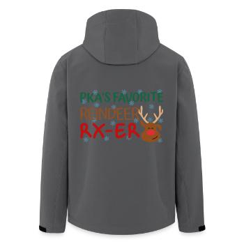 Renne préféré de Noël PKA - Veste softshell homme en polyester recyclé Stanley/Stella - noir - Dos - AI Model Male 185 light (185cm)