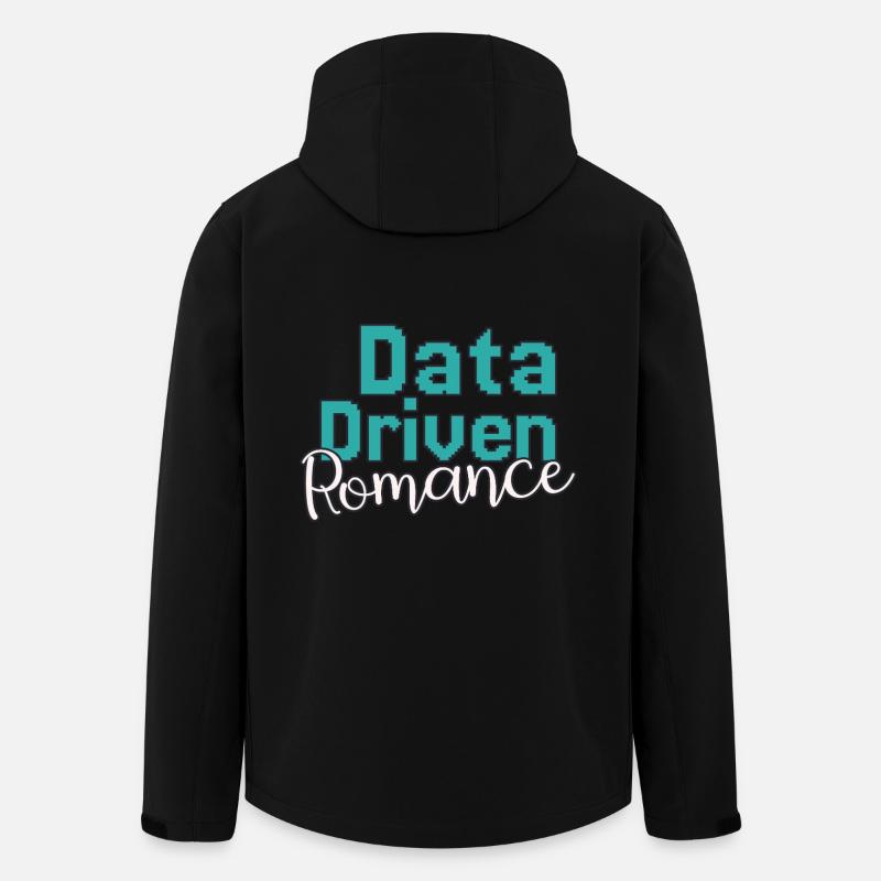 Data Science Valentine's Day Romance - Men’s Recycled Softshell Jacket by Stanley/Stella - black