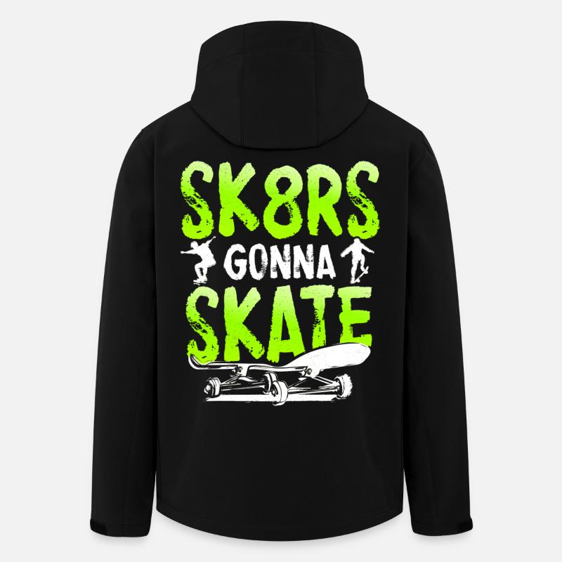 Skaters gonna skate | Skateboard - Men’s Recycled Softshell Jacket by Stanley/Stella - black