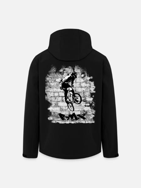 BMX Bike - Recycelte Männer Softshell-Jacke von Stanley/Stella - Schwarz