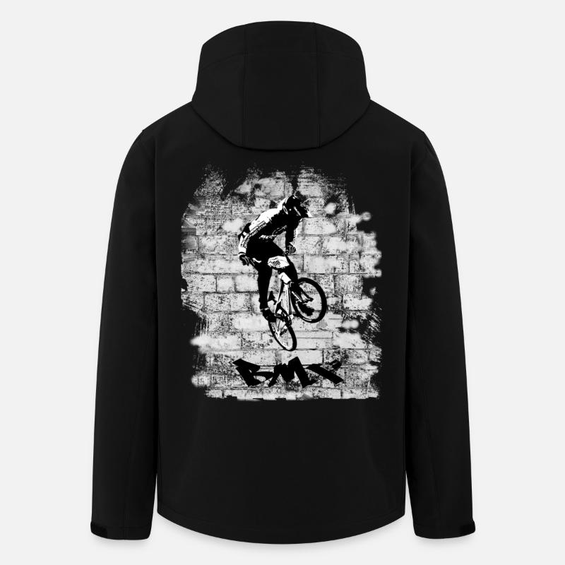 BMX Bike - Recycelte Männer Softshell-Jacke von Stanley/Stella - Schwarz