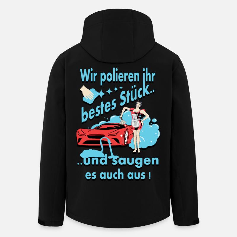 Autowäsche - Recycelte Männer Softshell-Jacke von Stanley/Stella - Schwarz
