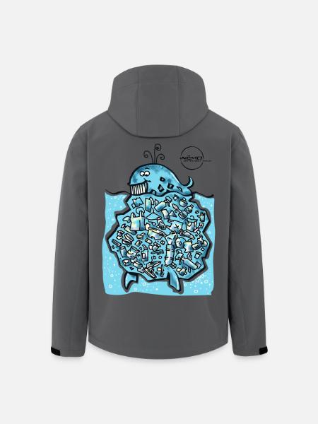WhaleBerg by . Nemo - Men’s Recycled Softshell Jacket by Stanley/Stella - black
