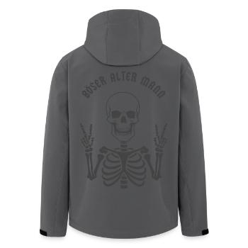 Böser alter Mann - Recycelte Männer Softshell-Jacke von Stanley/Stella - Schwarz - Hinten - AI Model Male 185 light (185cm)