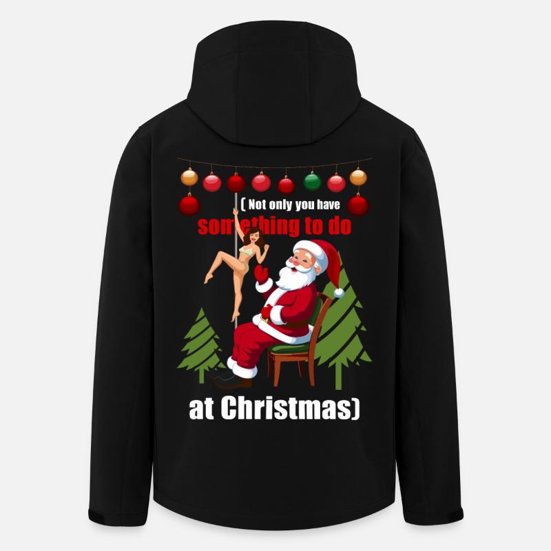 Weihnachtsmann im Stripclub - Recycelte Männer Softshell-Jacke von Stanley/Stella - Schwarz