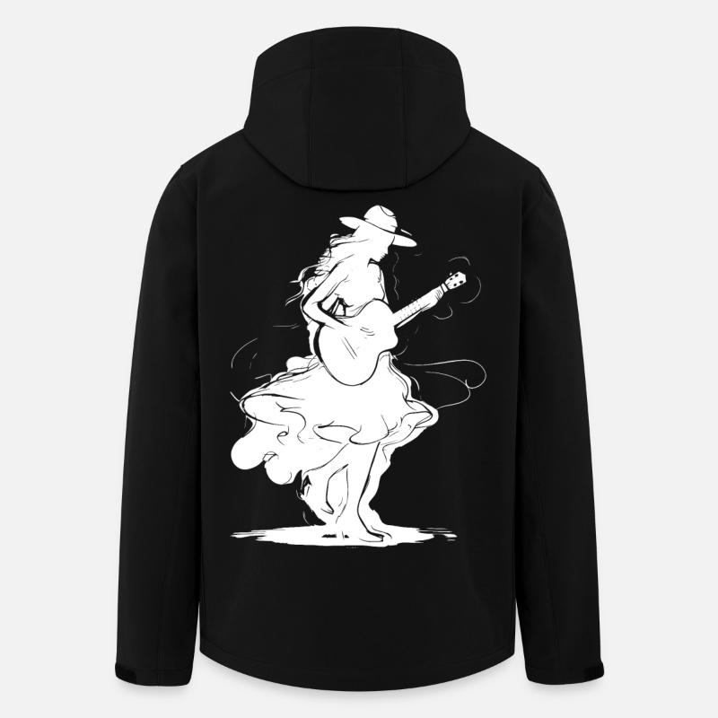 Fille de guitare - Veste softshell homme en polyester recyclé Stanley/Stella - noir