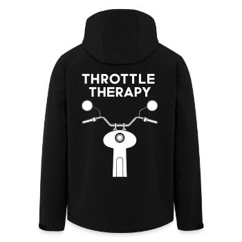 Thérapie par l’accélérateur - Veste softshell homme en polyester recyclé Stanley/Stella - noir - Dos - AI Model Male 185 light (185cm)