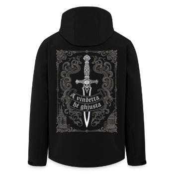 A vindetta hè ghjusta - Veste softshell homme en polyester recyclé Stanley/Stella - noir - Dos - AI Model Male 185 light (185cm)
