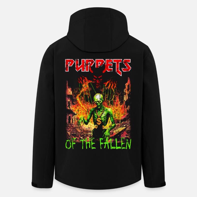 pupets_of_the_fallen - Recycelte Männer Softshell-Jacke von Stanley/Stella - Schwarz