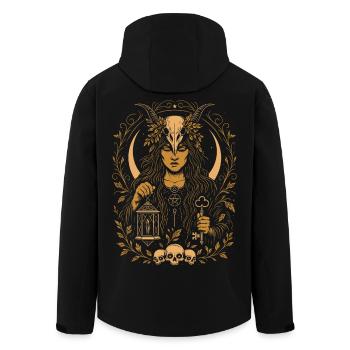 Déesse Samhain Nature Magie Art spirituel - Veste softshell homme en polyester recyclé Stanley/Stella - noir - Dos - AI Model Male 185 light (185cm)