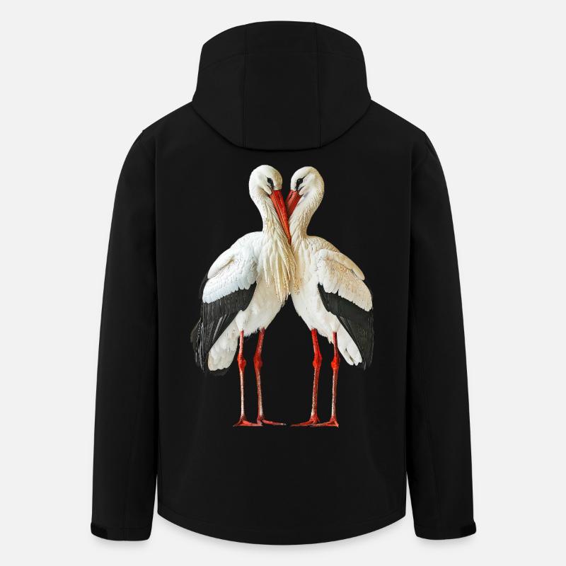 Whitestork's stork - Men’s Recycled Softshell Jacket by Stanley/Stella - black