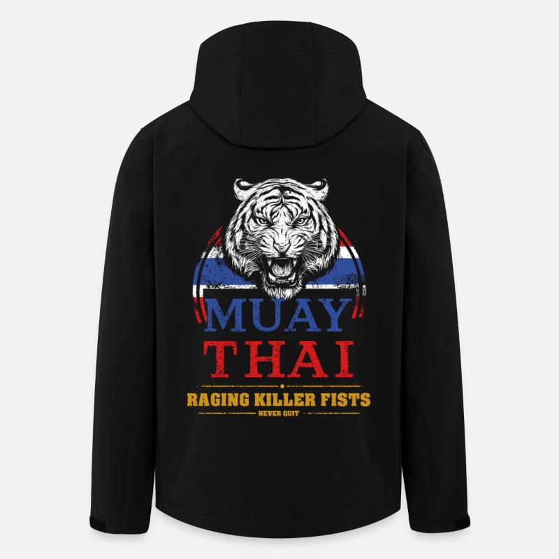 Tiger Muay Thai - Men’s Recycled Softshell Jacket by Stanley/Stella - black