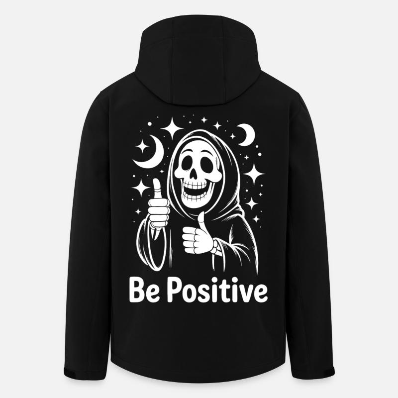 Be Positive Sensenmann - Recycelte Männer Softshell-Jacke von Stanley/Stella - Schwarz