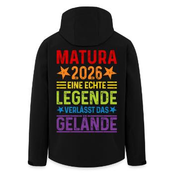 Matura 2026 : La véritable légende quitte le site - Veste softshell homme en polyester recyclé Stanley/Stella - noir - Dos - AI Model Male 185 light (185cm)