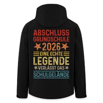 Primary School Graduation 2026 Legend School Grounds - Men’s Recycled Softshell Jacket by Stanley/Stella - black - Back - AI Model Male 185 light (185cm)
