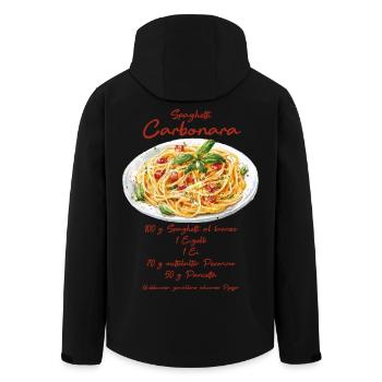 Carbonara - Veste softshell homme en polyester recyclé Stanley/Stella - noir - Dos - AI Model Male 185 light (185cm)