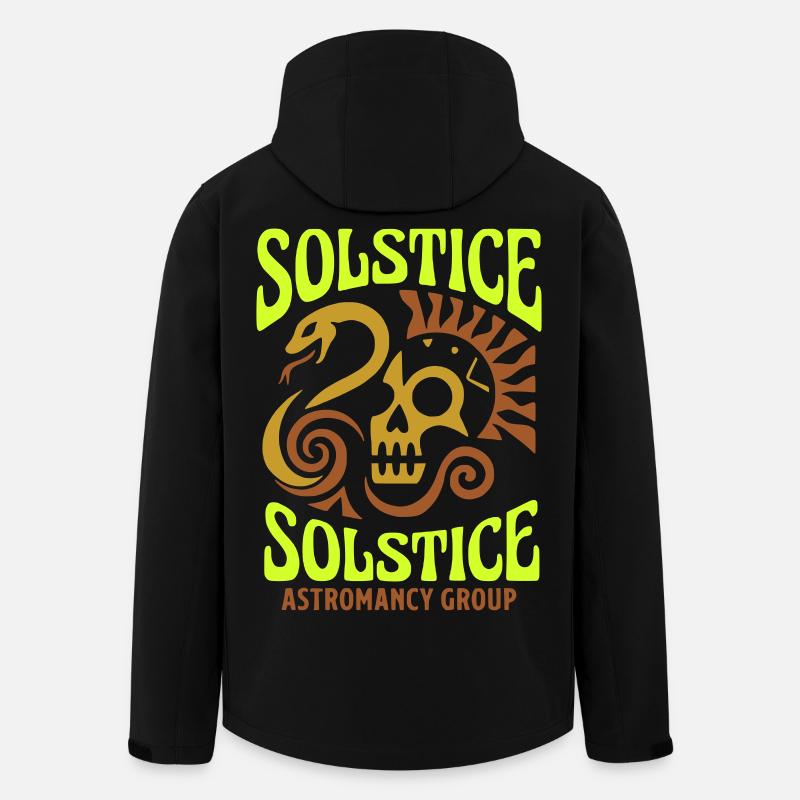 Solstice Astromancy Skull - Men’s Recycled Softshell Jacket by Stanley/Stella - black