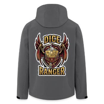 D20 RPG Ranger Ailé de Dé - Veste softshell homme en polyester recyclé Stanley/Stella - noir - Dos - AI Model Male 185 light (185cm)