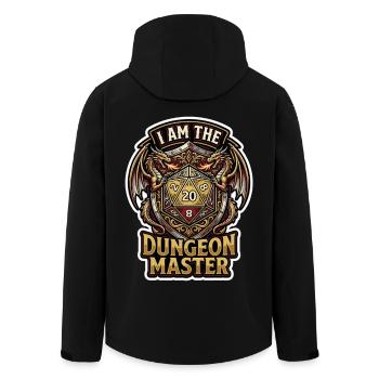 Je suis le maître du jeu Dragon D20 Art - Veste softshell homme en polyester recyclé Stanley/Stella - noir - Dos - AI Model Male 185 light (185cm)