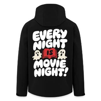 Chaque soir, c’est la soirée cinéma des fantômes - Veste softshell homme en polyester recyclé Stanley/Stella - noir - Dos - AI Model Male 185 light (185cm)
