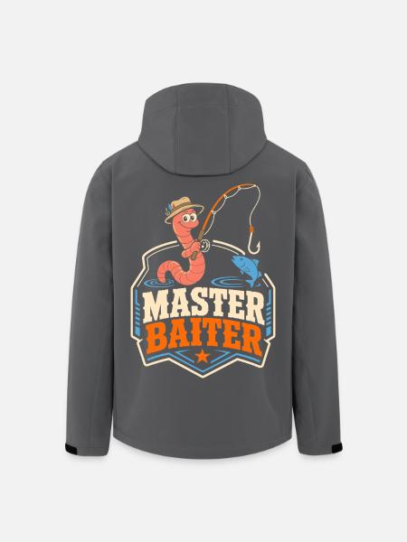 Master Baiter Angel-Wortspiel - Recycelte Männer Softshell-Jacke von Stanley/Stella - Schwarz