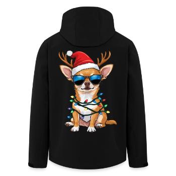 Christmas Chihuahua - Recycelte Männer Softshell-Jacke von Stanley/Stella - Schwarz - Hinten - AI Model Male 185 light (185cm)