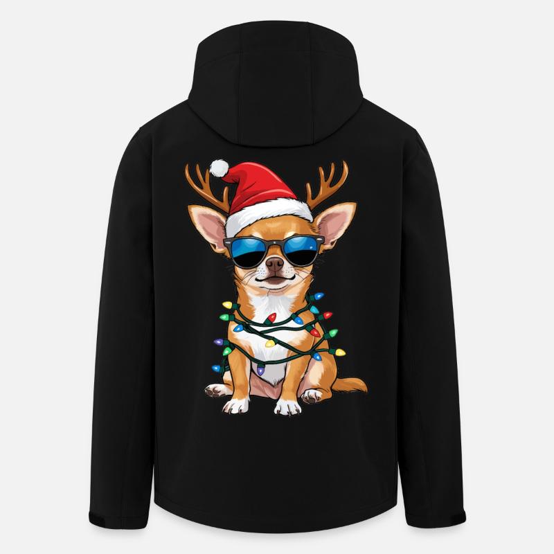 Christmas Chihuahua - Recycelte Männer Softshell-Jacke von Stanley/Stella - Schwarz